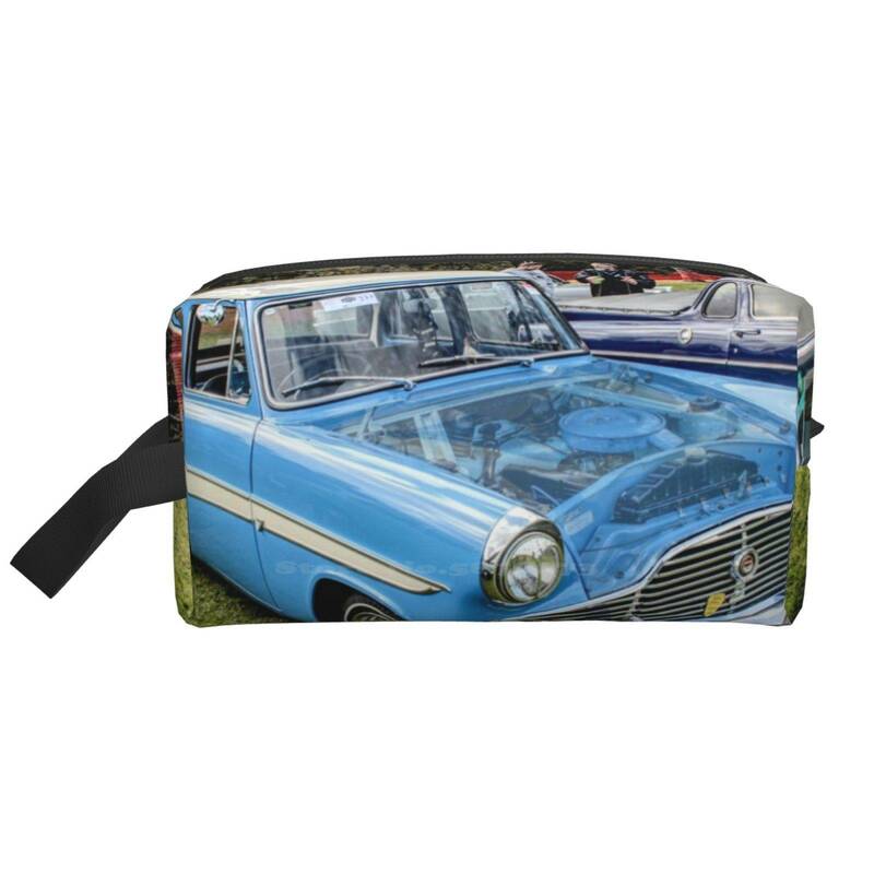 Misted Bonnet Ford Zephyr-Bolsa de almacenamiento para baño, bolígrafo con Cable de datos, bolsas de maquillaje para coches de coche, Vintage, automóvil clásico