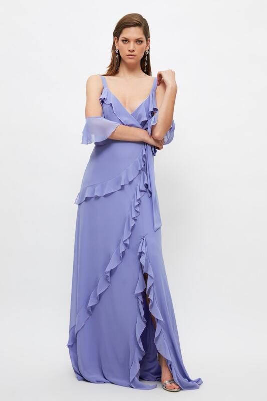 Trendyol Kragen Detail Abendkleid & Prom Kleid TPRSS21AE0224