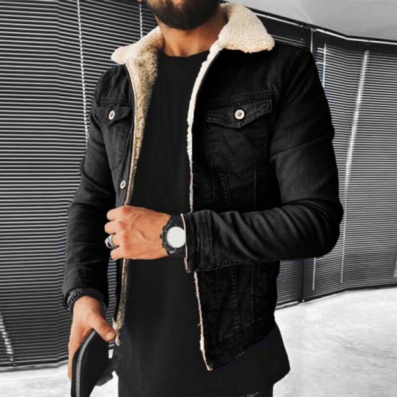 Trendy Men Coat Long Sleeve Temperament Loose Turndown Collar Jacket Outerwear  Men Jacket    Men Coat