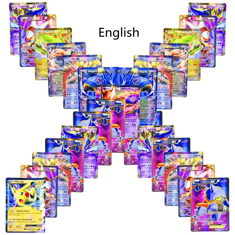 Cartas de Pokémon En Español, juego de Cartas brillantes En inglés, TAG TEAM GX VMAX, 25-100 unidades