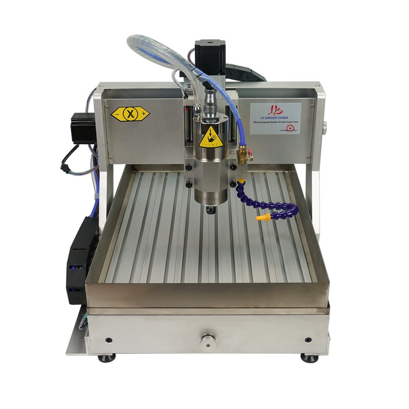 Ly roteador cnc 3040/6040 máquina de gravura 800w 1500w 2200 água refrigeração metal fresadora com kit bomba industrial