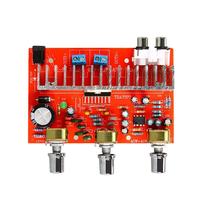 TDA7ino 7 Amplificateur Audio Numérique 40W + 40W Stéréo 2.0 Canaux Amplificateur de Puissance pour Voiture DIY Haut-Parleur DC12V E5-005