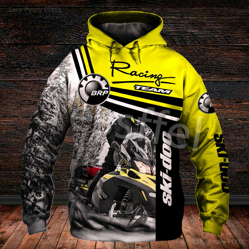 Brp Can-am 3D Printed New Fashion Men's Hoodie Personality Zipper Jacket Motorcycle Unisex Hip Hop Sportswear