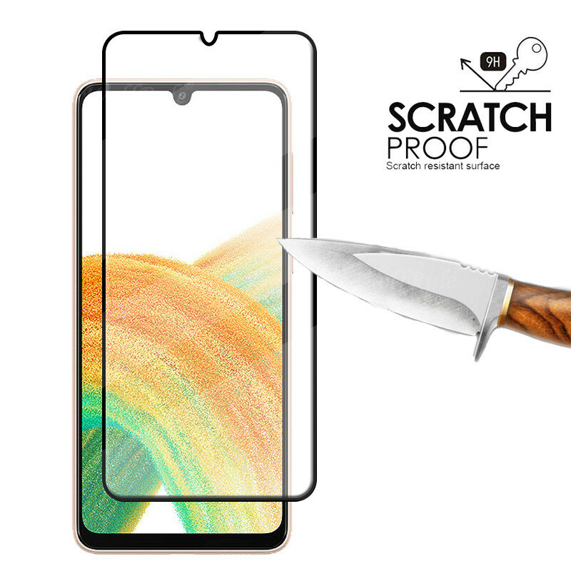 Full Cover Glass For Samsung Galaxy A33 Glass For Samsung A33 Tempered Glass Screen Protector For Samsung A 33 A33 5G Lens Glass