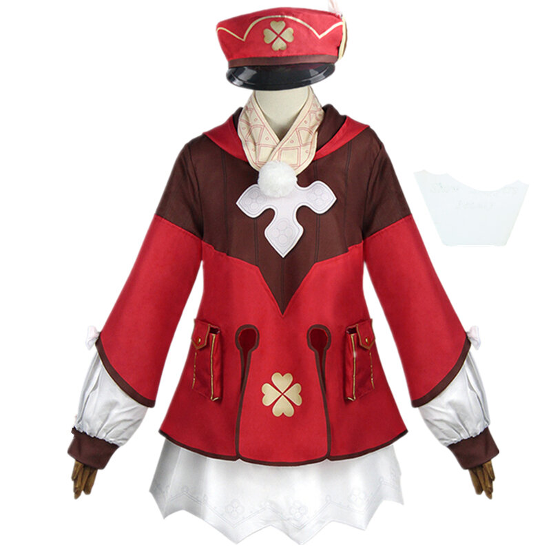 Anime Game Genshin Impact Cosplay Costume Klee Halloween Carnival Party Adult Women Lolita Dress Uniform Suit