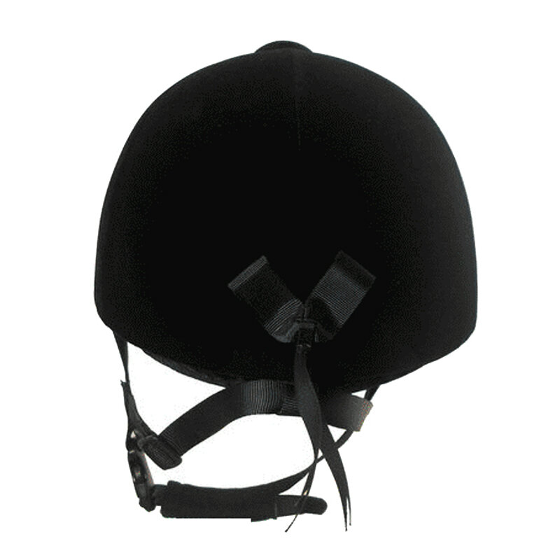 Sombrero ecuestre de terciopelo negro para niños y adolescentes, absorción de choque, evitación de colisión, casco transpirable para montar a caballo, equipo ecuestre