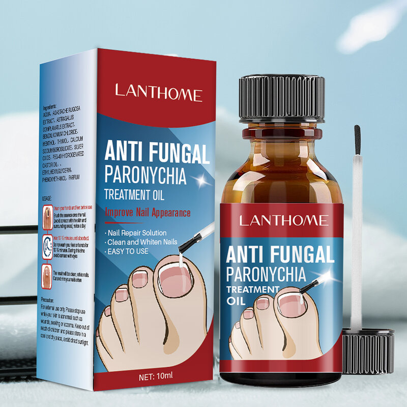 Lanthome Nail Fungus Treatment Essence Serum cura delle mani e dei piedi soluzione liquida antimicotica Gel di riparazione olio Anti-infettivo