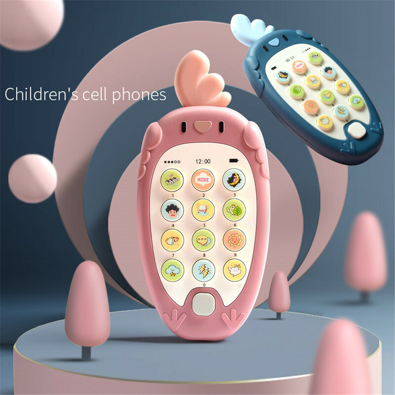 طفل لعبة الهاتف الهاتف الموسيقى آلة الصوت للأطفال الرضع في وقت مبكر التعليمية الهاتف المحمول اللعب هدية