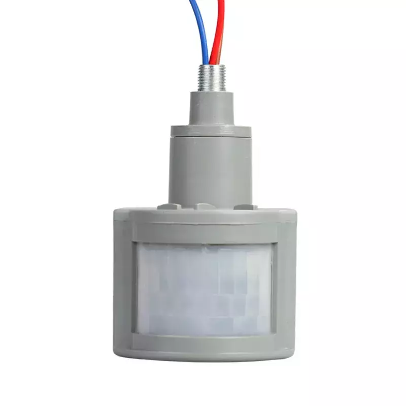 Interruptor infravermelho automático do detector de alarme do infravermelho pir da c.a. 220v exterior do interruptor da luz do sensor de movimento com luz conduzida