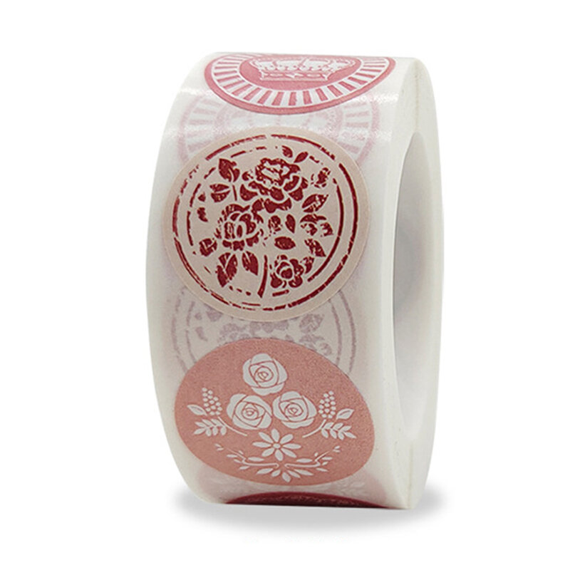 500pcs etichette sigillo busta motivi floreali adesivi etichette adesive autoadesive per compleanno festa matrimonio adesivo fatto a mano
