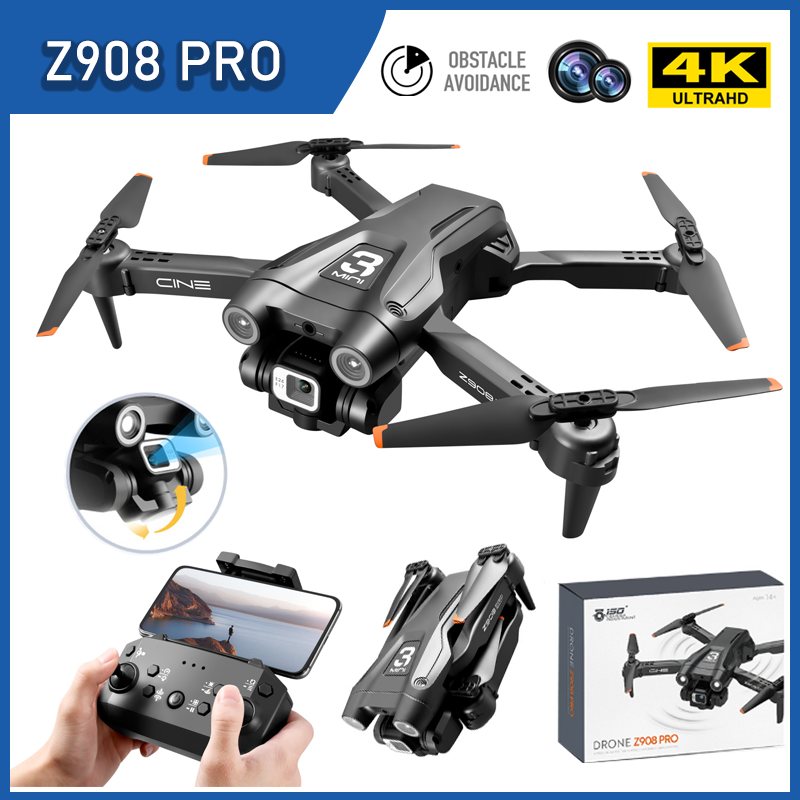 Z908 Pro Drone 4K Professional HD ESC Dual กล้องลื่นไหลด้วยแสงตำแหน่งหลีกเลี่ยงอุปสรรครีโมทคอนโทรล Quadcopter Toy
