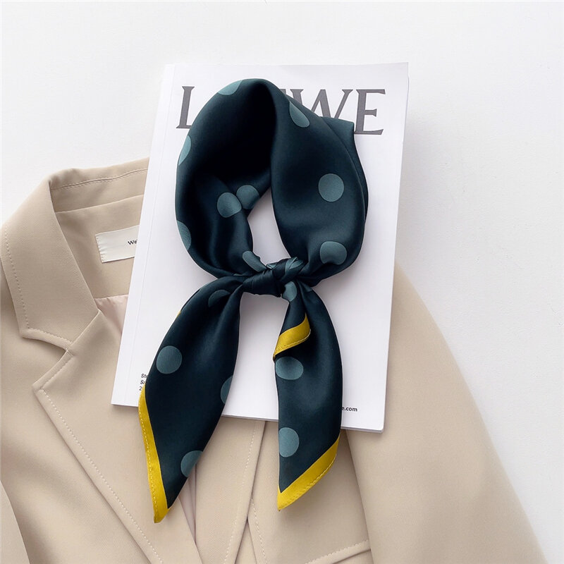 Luxus 100% Echt Seide Squre Schal Frauen Mode Design Halstuch Schal Haar Band Stirnband Damen Neck Krawatte Handgelenk Wrap Bandana