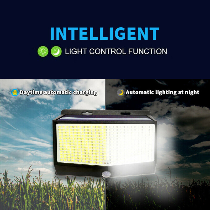 468 LED Solar Lamp Motion Sensor Outdoor Lighting 3 Modes Waterproof Wall Lamp Street Lamp Home Decoration Solar Garden Light