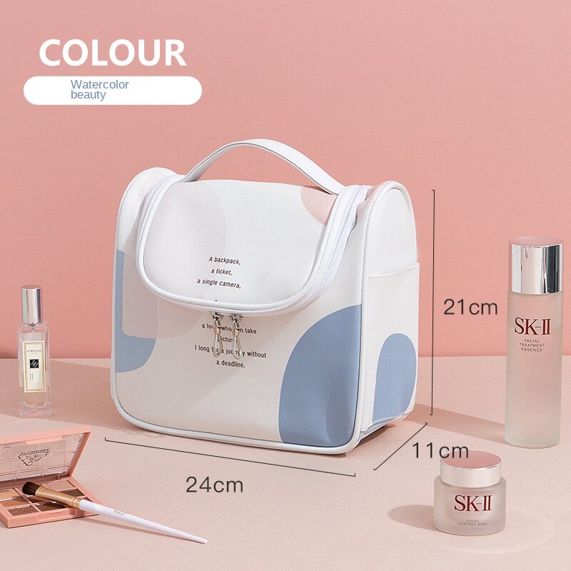 2022 New Large-capacity Cosmetic Bag Travel Portable Toilet Bag Hanging Waterproof Cosmetic Storage Bag Makeup Box