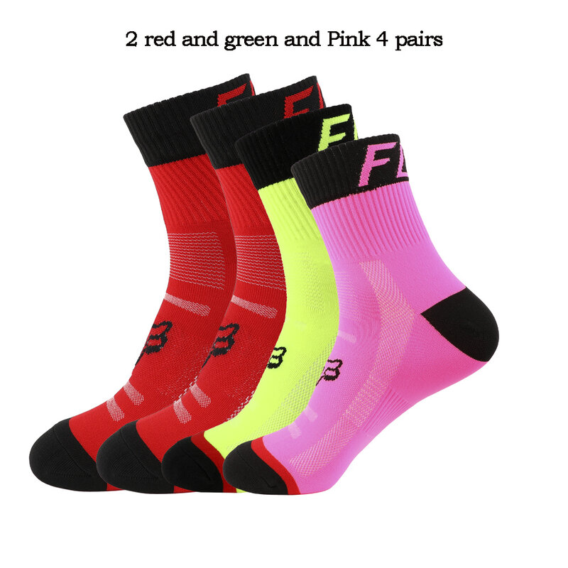 4 пары/компл. велосипедные носки мужские Спортивные командные баскетбольные носки женские мужские профессиональные носки для бега высокок...