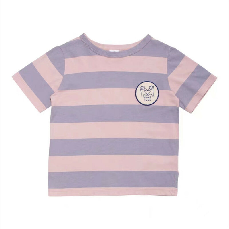 Camiseta informal de verano para niños y niñas, ropa de diseñador de marca, camisetas de manga corta, 2023
