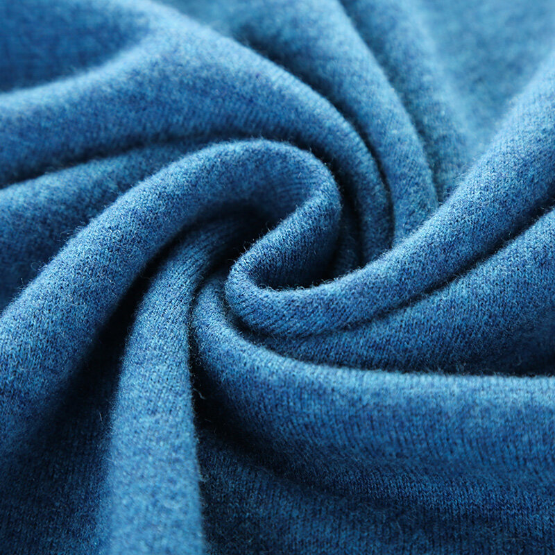Sweter Pria Warna Solid Rajutan Pullover Setengah Turtleneck 100% Wol Musim Semi 2022 Baru Sweter Kasmir Kasual Kelas Atas