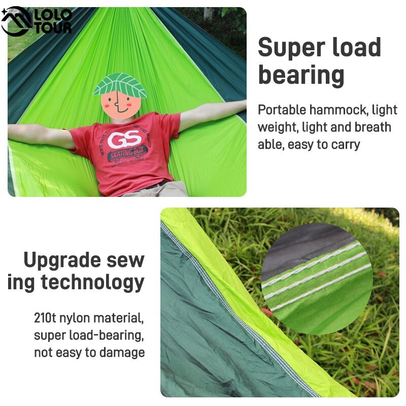 320*200cm grande rede 2-3 pessoas pendurado cama de dormir acampamento parachute hammock cadeira balanço do jardim para viagem sobrevivência adventu