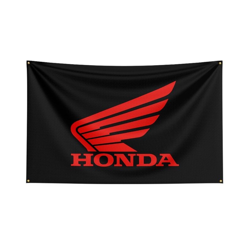 Banner stampato digitale in poliestere con bandiera da corsa HONDA 3x5 Ft per Car Club