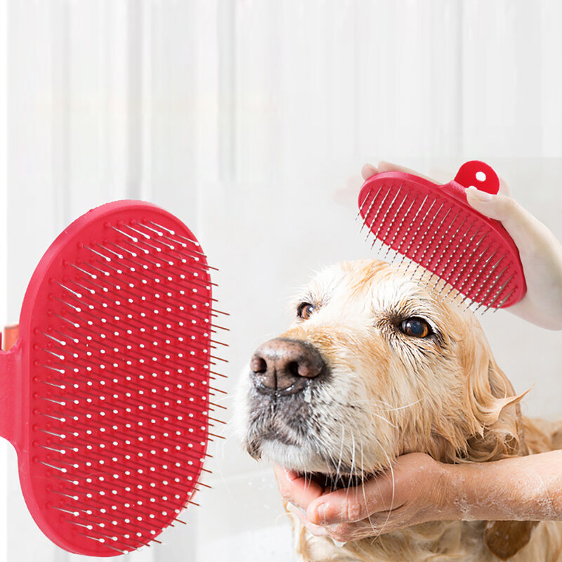 Cão gato pente escova agulha pet escova de cabelo para cão longo removedor de pêlos animais de estimação beleza grooming ferramenta produtos para animais de estimação removedor de cabelo suprimentos