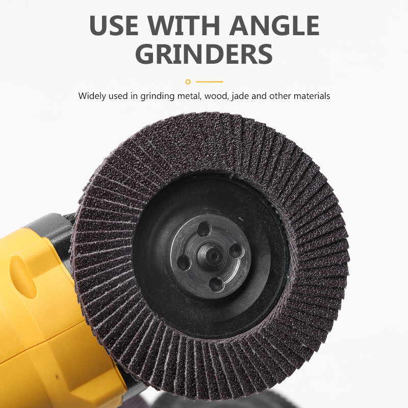 ASOYOGA Pengamplasan Disc 100Mm/3.93 "Flap Disc 80 Grit Grinding Wheels Blades untuk Angle Grinder Poles dari Logam Kayu Plastik