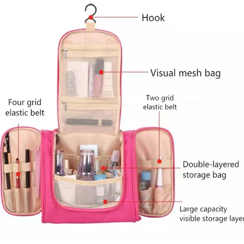 Women Makeup Bag Waterproof Cosmetic Bags 2022 Female Travel Outdoors Party Make Up Bags Cosmetics Storage Box Makeup Organizer