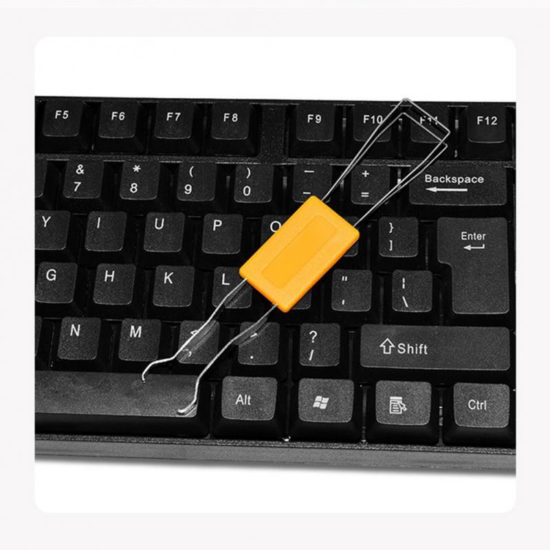 Tampa chave do teclado mecânico extrator removedor de eixo botão extrator substituição aço inoxidável limpeza/reparação ferramenta 2023
