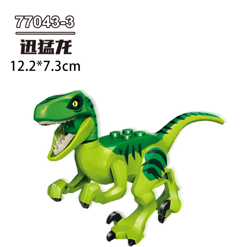 ไดโนเสาร์ครอบครัวสร้างบล็อกชุด Dimetrodon Lizard Tyrannosaurus Rex ของเล่นเพื่อการศึกษาของขวัญเด็ก