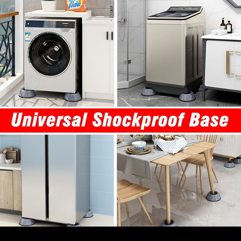 1/2/4 pces anti vibração pés almofadas esteira slipstop silencioso universal máquina de lavar geladeira suporte amortecedores suporte