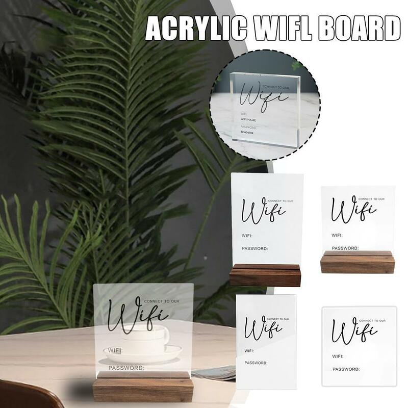 Personalized Acrylic Block Sign Office Cafe Shop Front Letters Cork Wall Board Sign Desk Plate Cork Cork Clipboard Table Y8P8
