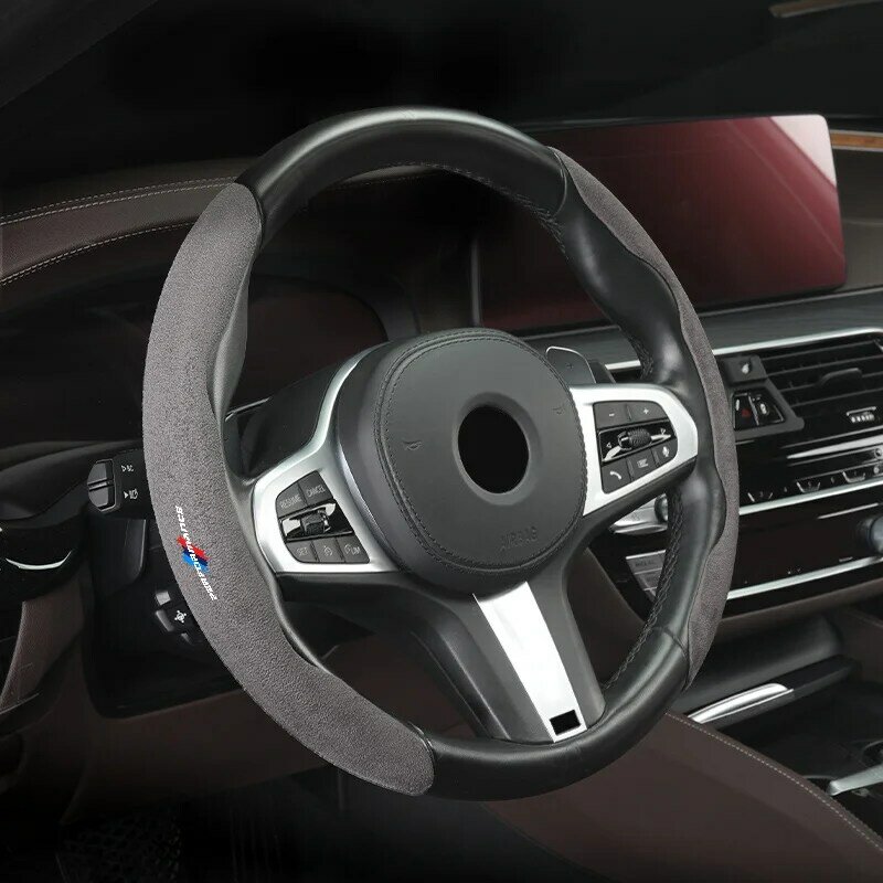 Auto Stuurwiel Abs Cover Trim Bont Leer Voor Bmw G20 G30 G32 6 Gt G11 5 7 Serie X3 g01 X4 G02 Auto Interieur Accessoires