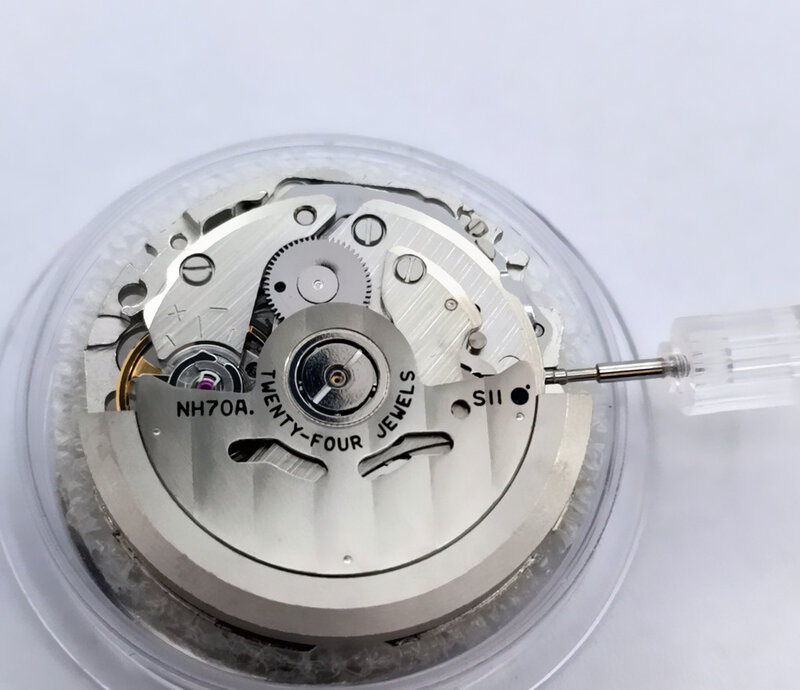 Японский NH70/NH70A полый автоматический часовой механизм 21600 BPH 24 Драгоценности Высокая точность подходит для механических часов