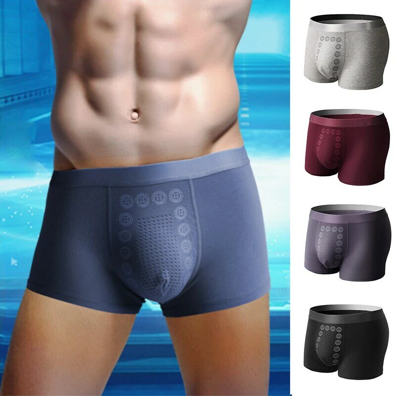 Men'S Boxer Shorts Solid Color Men Underwear Male Panties Boxers Homme Comfortable Breathable Boxershorts Sexy Underpants