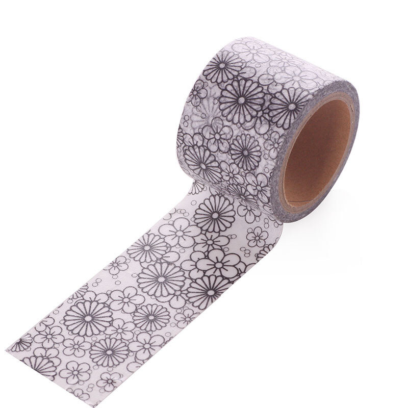 Sharkbang Washi nastro adesivo per mascheratura Retro adesivo decorativo in carta fai-da-te manuale pittura scrivere cartoleria di carta (colore casuale)
