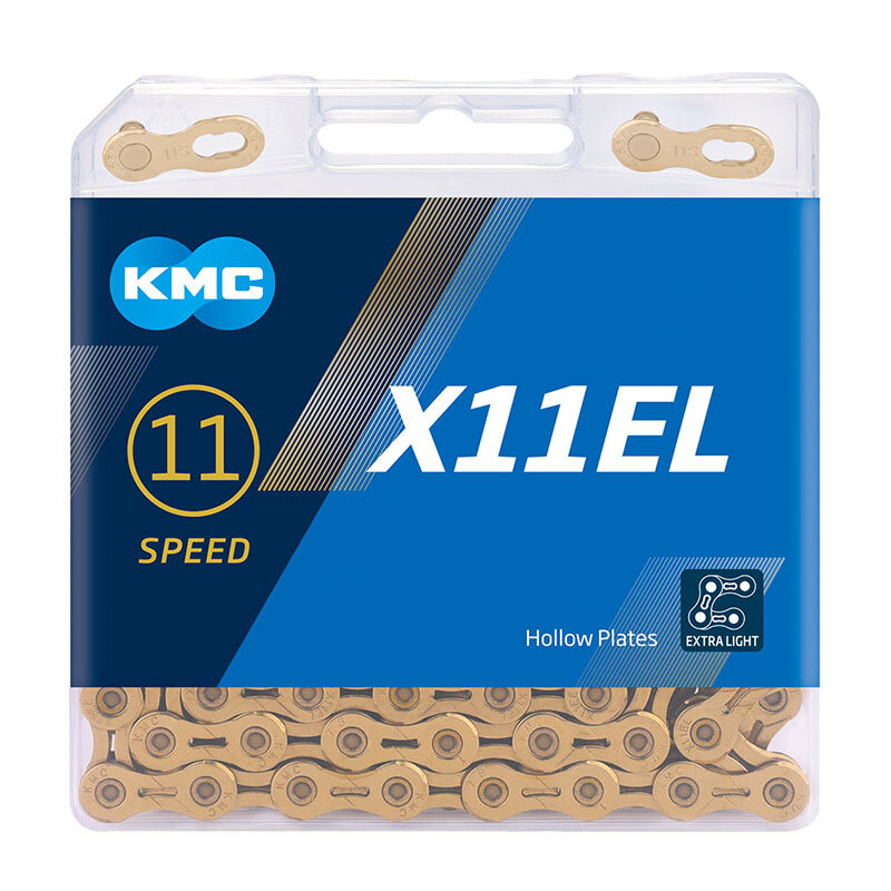 Cadena KMC X11 para bicicleta de montaña y carretera, 11 velocidades, 11V, 116 eslabones con caja Original, botón mágico