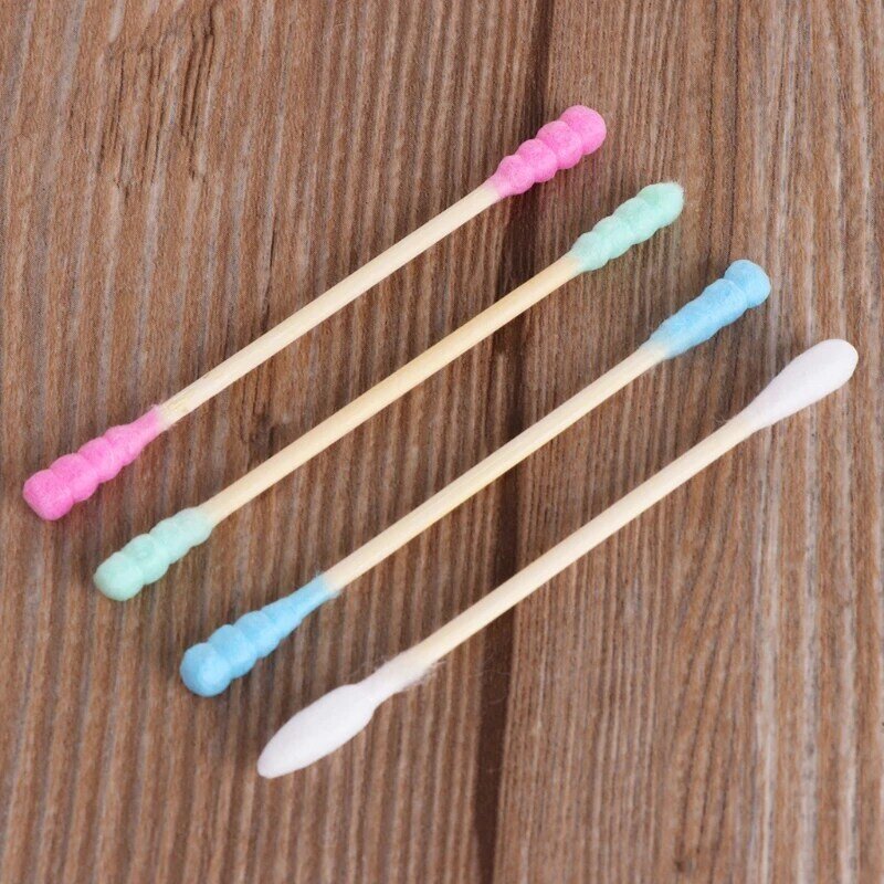 Drop Ship&Wholesale 100Pcs Cosmetic Makeup Cotton Swab Stick Double Head Ear Buds Cleaning Tools New Oct. 21