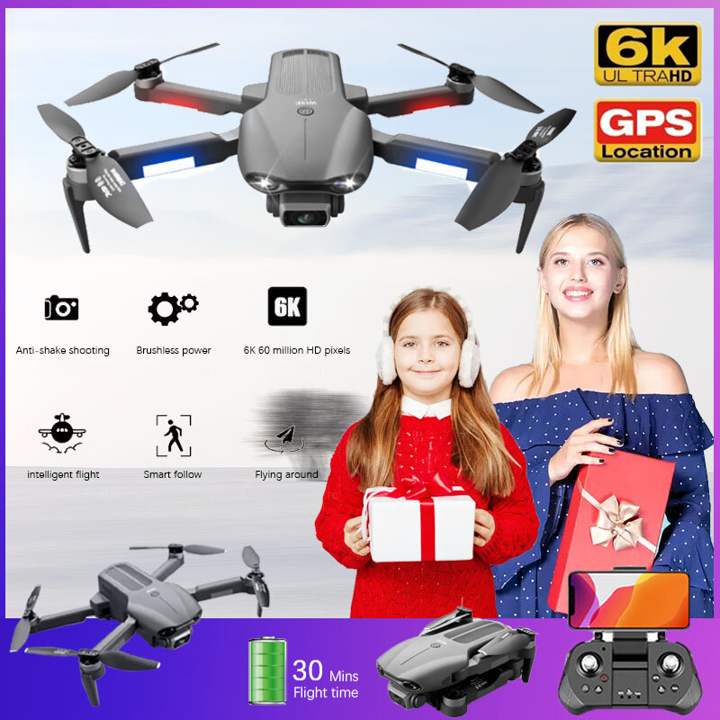 Nuovo F9 Mini Drone 6K HD doppia fotocamera 5G GPS fotografia aerea professionale motore Brushless pieghevole RC Quadcopter 2000M giocattoli RC