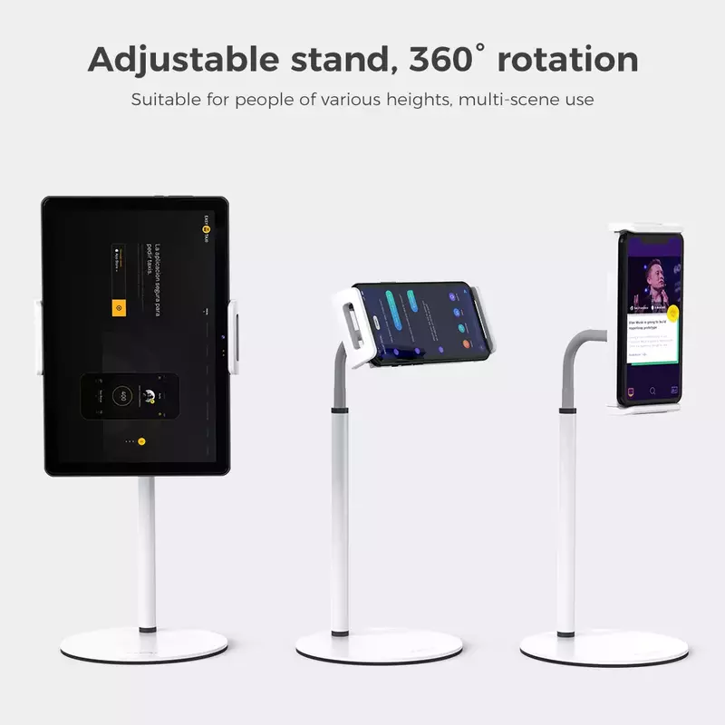 Stojak na telefon stacjonarny XIDU stojak na Tablet Smartphone stojak na biurko stojak na telefon komórkowy uniwersalny uchwyt na iPhone 12 Pro Max Xiaomi