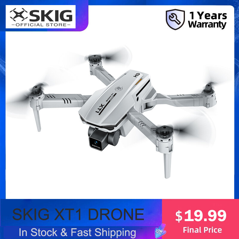 Mini Drone XT1 avec caméra professionnelle 4K, FPV, WIFI, trois voies, eviter les obstacles, pliable, hélicoptère radiocommandé, jouets, nouveauté 2022
