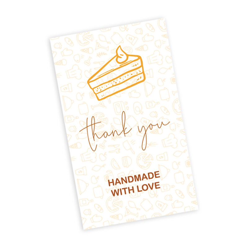 Obrigado cartões feitos à mão com amor cartões bonitos para o pequeno negócio em linha loja de compras varejo embalagem decoração cartão 10-50 pces