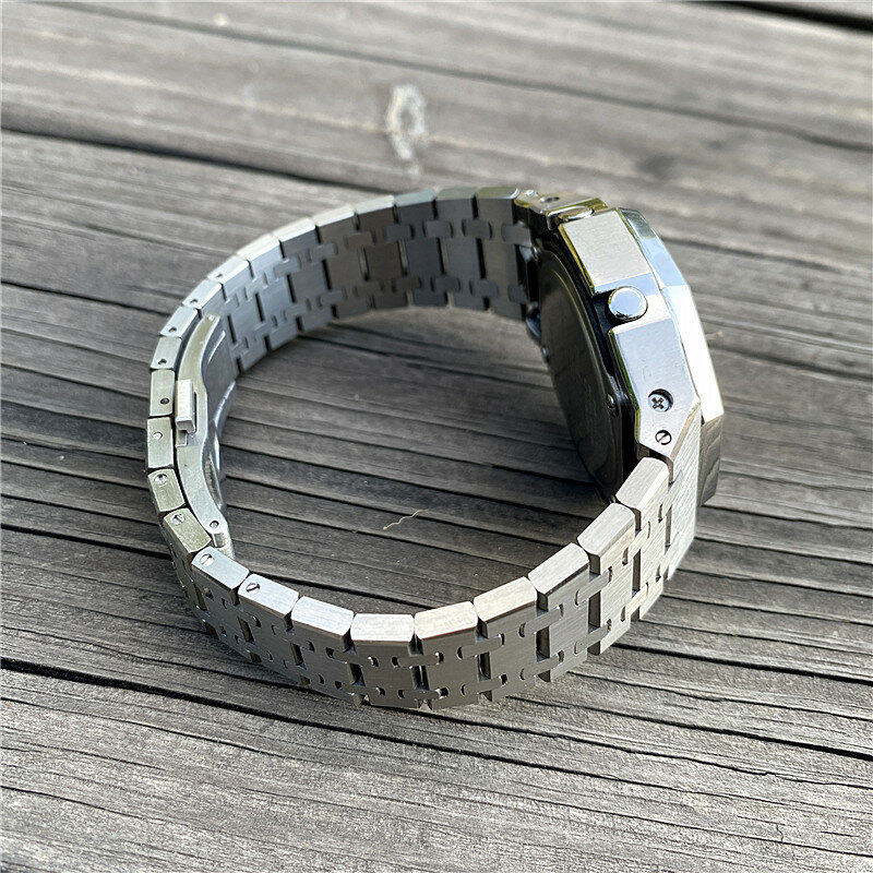 Cassa del cinturino dell'orologio in acciaio inossidabile in metallo adatta per Casio G Shock Ga2100 GA2110 accessori di ricambio in rovere agricolo modificato all'ingrosso