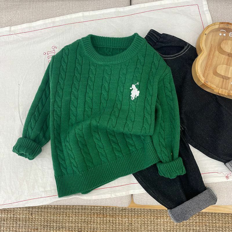 Suéter de punto para niños y niñas, jersey de moda, primavera y otoño, novedad de 2023