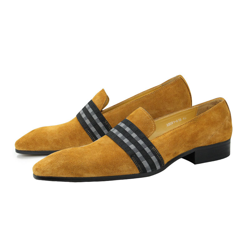 Mannen Casual Schoenen Luxe Koe Suède Loafers Designer Mannen Handgemaakte Grootte Standaard Voor Uw Reguliere Size Loafers Mannen 'S Pu Volwassen