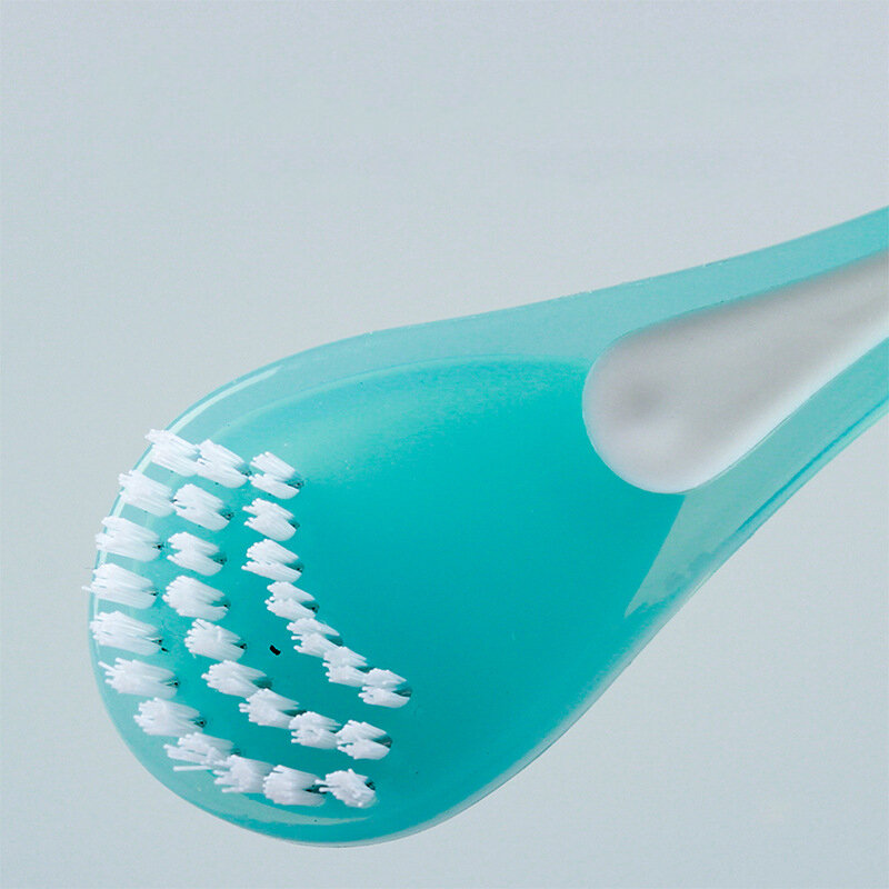 Nettoyeur de langue Double face, brosse pour le nettoyage de la langue, outil de soins buccaux, gratte-langue en Silicone, brosse à dents, haleine fraîche