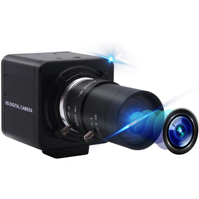Telecamera USB 4K 30fps IMX415 videocamera per videoconferenza con Webcam USB Ultra HD con Zoom manuale obiettivo varifocale per Streaming Live