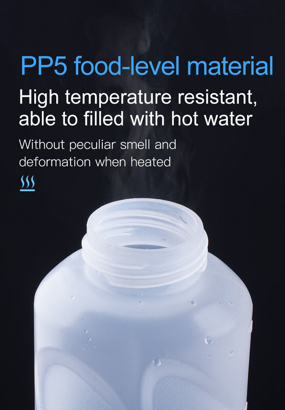 AONIJIE-botella de agua potable resistente a altas temperaturas, hervidor deportivo con boquilla cónica, exprimidor, 450ML
