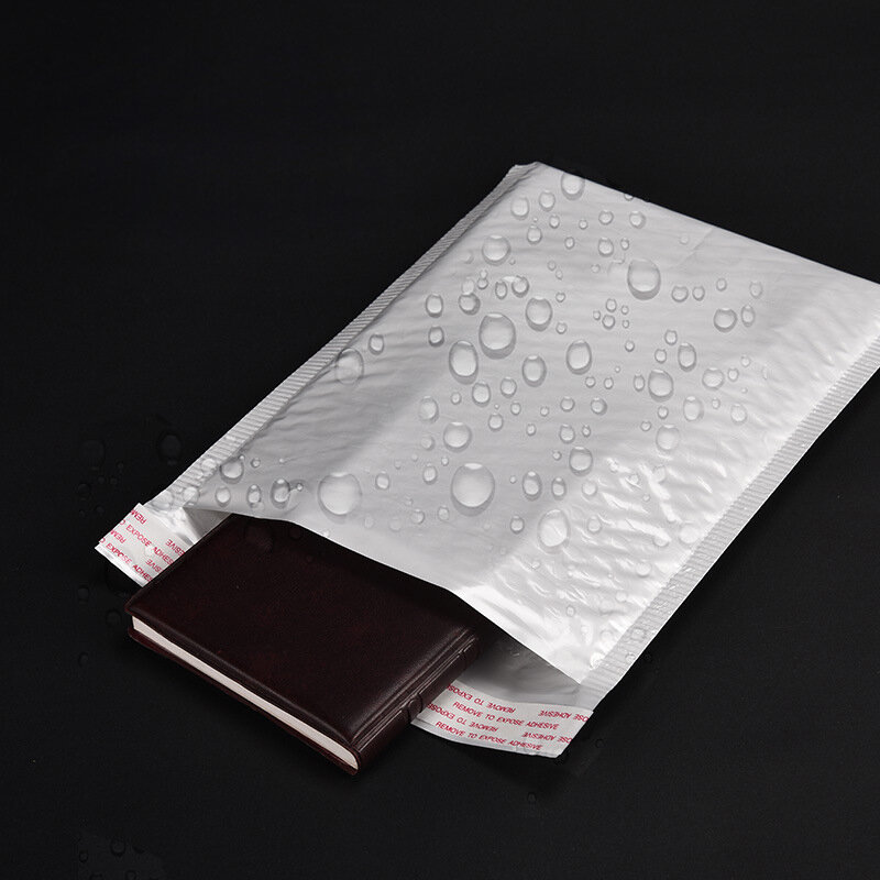 Упаковка из 10 пузырчатых конвертов, белые полиэтиленовые пузырчатые самозапечатывающиеся плотные подарочные пакеты, упаковочные пакеты д...