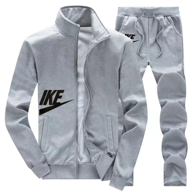 Tracksuits Men Polyester Sweatshirt 2023 Gyms Spring Jacket + Pants Casual Men's Track Suit Sportswear Fitness