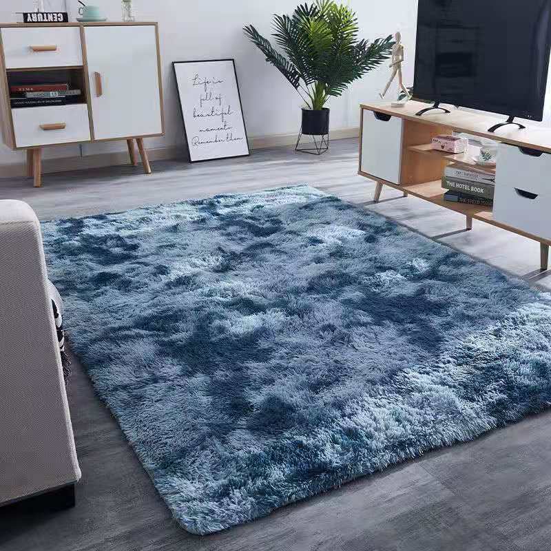 Water Absorption Carpet Rugs Rainbow Carpet Tie Dyeing Plush Soft Carpets for Living Room Anti-slip Floor Mats Bedroom