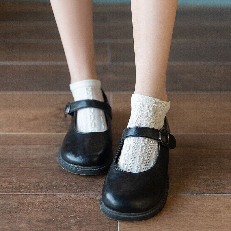 Japnese kaus kaki katun pendek wanita, Kaos Kaki tabung rendah gaya baru grosir